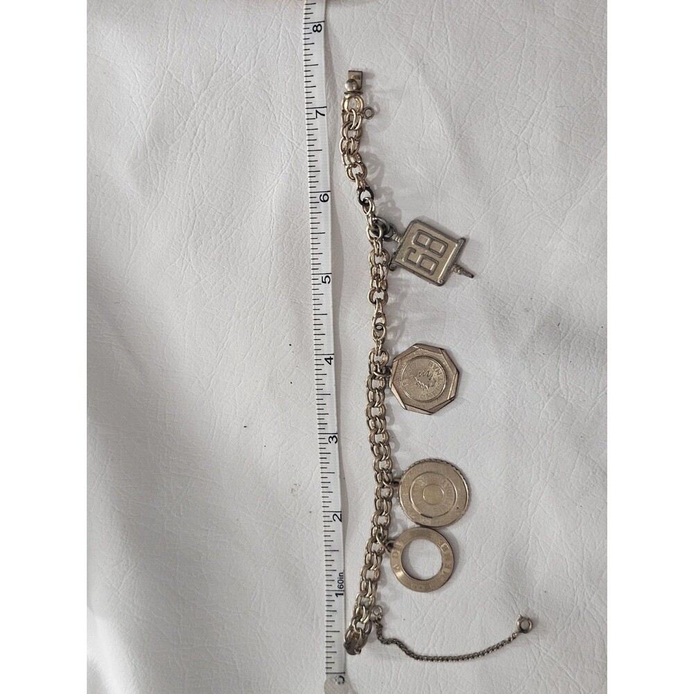 RYTHEM 12K Gold Filled Charm Bracelet Birthday Dangle Charms 7in Slide Closure - Picture 2 of 16